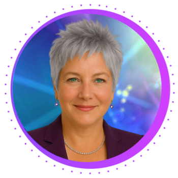 Stacy Zemon 600x600 Color Background Purple Outline T